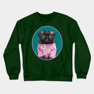 Squishy Brindle Pug Crewneck Sweatshirt